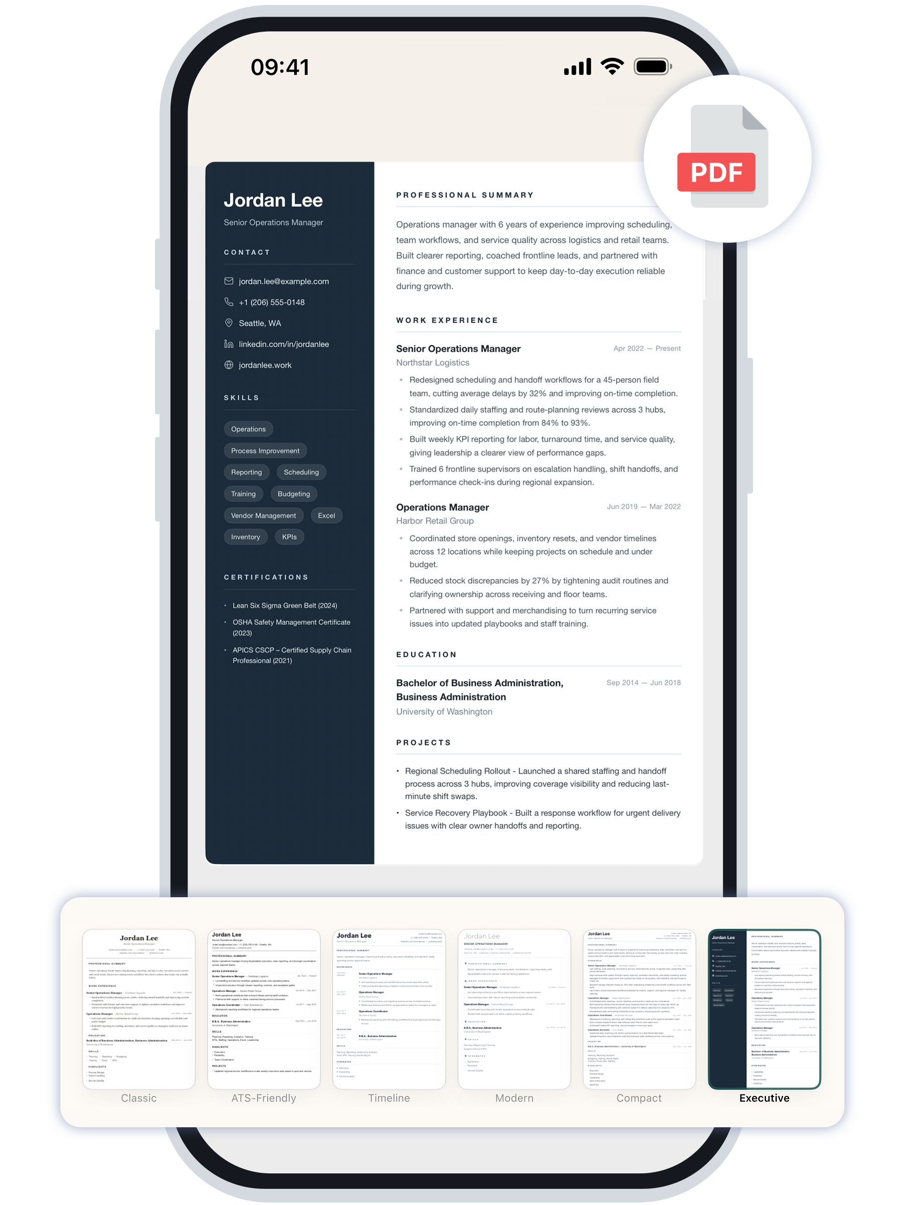 ResumeTidy hero product preview